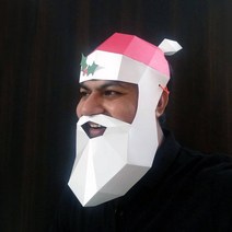 종이가면 페이퍼크래프트 도안 3D 모형 접기 DIY 페이퍼토이 산타클로스 미키마우스 코알라 늑대 기린, A + 광택타입