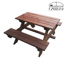 야외테이블 원목 정원 카페 테라스 펜션 바베큐 피크닉 테이블 1200, 소나무 1200mm