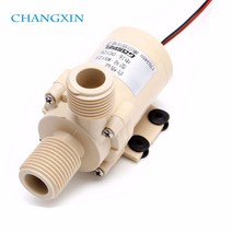 보일러 온수 순환 펌프 모터 브러시리스 dc 12v24v 0-110 섭씨 태양열가스전기, 분당 12V 6m 12L