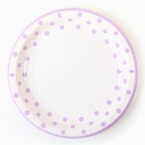 파티해 라인도트 파티접시 23cm - 핑크(6입)