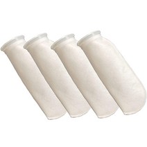 구인 / 오버플 물고기 탱크 / 식염수 수족관 연못 대한 필터 양말 200 마이크로 미터 4 개 팩, 보여진 바와 같이, 하나
