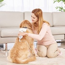 아베크 펫 털뽕 에어 브러쉬 강아지 고양이 펫 반려동물 애견, 화이트