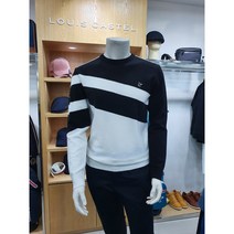 루이까스텔 남성골프웨어 21FW 시즌오프 70%할인 가을 겨울 전판 사선 인타샤 라운드니트 스웨터 3색 3MCSW004