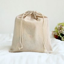 디더스트백 08 무지 삼베 면 주머니 50장, 베이지 8호_27X32(50장)