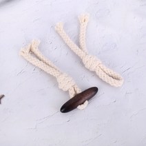 짱패브릭 우드초코브라운 토글단추/ 떡볶이단추/의류부자재