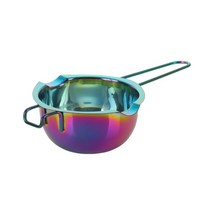 내열성 손잡이가있는 이중 보일러 용광로 400ml 용량 다용도 필수 조리기구, 다색, 스테인레스 스틸, 1개