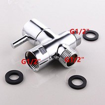 dwz 샤워 밸브 핸드 헬드 샤워 헤드 또는 목욕 탭 스위치 콘센트 용 3 방향 황동 3 방향 전환 밸브 t 밸브 t 어댑터, 01