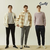 [쇼핑엔티] [Snelly] 22FW 최신상! 스넬리 남성 헤비기모 멀티팬츠 3종 *편안한 세미 조거핏*, 100