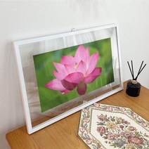 [바보사랑] 투명액자58CmX38Cm_행운을부르는연꽃들[꾸밈], 이미지선택/프레임선택:이미지1/실버그레이, 상세 설명 참조