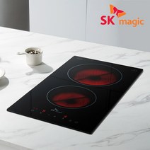 [방문설치] SK매직 빌트인 하이라이트 2구 전기쿡탑 터치식, 자가설치