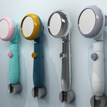 원터치 3단 강력 폭포 폭포수 출수 수압 물 세기 강도 조절 꽃가루물 멀티 샤워기 헤드 머리 욕실 유아 아기 강아지 목욕 샤워 용품 DIY 교체 물절약 절수 그레이