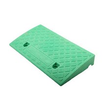 자동차 자동 임계 램프 6-8CM 높이의 질감 표면이 있는 플라스틱 휴대용 커브 진입로 로딩 도크용, [01] Green