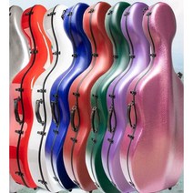 첼로 하드 케이스 경량 가방 튼튼한 탄소 유리 섬유, H (색상 옵션 사진참조)