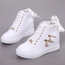 SAMARA 심쿵뒷태리본 골드지퍼 키높이스니커즈