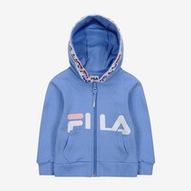 휠라키즈 여아 리니어 로고 포인트 플리스 후드 집업 FK2FTA1628F