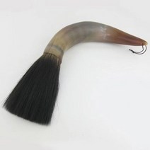 문방사우 필방 바림 붓 가정과 정원 데코 인테리어 디자인 골동품 가정 서예 브러시, 회색