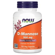 나우푸드 D-마노스 500mg 베지 캡슐 120정, 120 개
