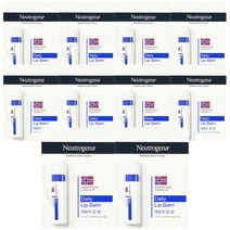 뉴트로지나 립케어 모이스처 데일리 립밤, 무색, 4g, 10개입
