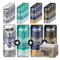 355ml x 24캔 혼합선택 롯데칠성 핫식스 더킹 제로 포스 러쉬, 01){포스x6+러쉬x6+파워x6+제로x6}