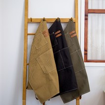 캔버스 카페앞치마 바리스타 목공 앞치마 3color, 카키, 1개