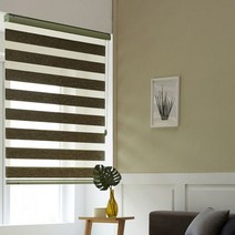 콤비 롤 블라인드 샤이니 뷰 125 x 240cm-카키, 단품