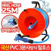 다용도릴호스 25M/국산/세차용품/물호스/분사기/수도호스/물호수/세차릴호스/자동릴호스/세차호스/고압호스