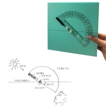 5인 태양 고도 측정기 초등학생 교육용 완구 실험 세트 어린이
