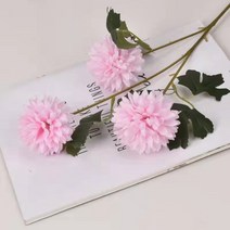 3국화의 인공 시뮬레이션은 농촌 야외 잔디 웨딩 홈 인테리어 장식 정원 사용할 수 있습니다, 02 pink_01 1pcs