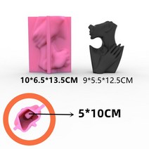 나무화분 커피박 코알라 에어포트 마술 슬릿 화분 여자 바디 꽃병 금형 DIY 북유럽 스타일 인체 아트 화분, 08 Female Face 03 S