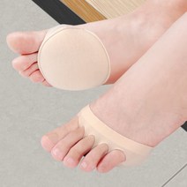 생활의편리 쿠션패드 발가락양말 하프 토우삭스 앞꿈치보호대 풋인술 앞꿈치패드 구두양말 앞꿈치깔창 앞꿈치 발가락