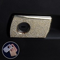 [JR SHOP] BMW X4 G02 악세사리 글로브박스 버튼 큐빅 몰딩 용품, [JR_S]_실버
