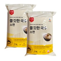 씨제이 이츠웰 잘 퍼지지 않는 쫄깃한 국수 소면 3kg, 2개