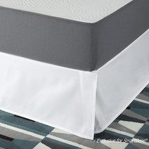 지누스 스마트베이스 침대보 / 35.6cm(14인치) 드롭 스마트베이스와 함께 사용 손쉬운 탈착 디자인 킹 107049, 16 Drop