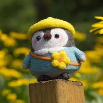 부직포 천연 가습기 만들기 재료 23 스타일 펭귄 양모 펠트 Diy 커플 인형 액세서리 재료 팩 카와이 수제, 09 3
