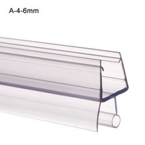 가정용 목욕 스크린 욕실 고무 하드웨어 씰링 스트립 워터 배플 유리 도어 Weatherstrip 창 씰, a-4-6mm