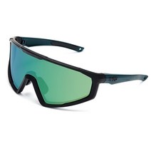 WTD 클리프 자전거 등산 러닝 야구 스포츠 선글라스 고글, 블랙 그린 그린 미러렌즈 BKBKGR