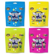 보아스린 쁠루모 흔한남매 슬라임 부활슬라임 4색 120g, 부활슬라임 4개입 (색상당 각 1개씩)