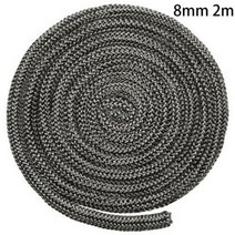 6/8mm 2M 벽난로 씰링 로프 블랙 스토브 화재 목재 굽기 도어 씰 고온 유리 섬유 인감, 8mm