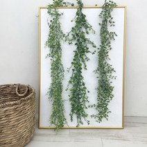 인조 넝쿨 조화 가랜드 180cm 행잉플랜트, 둥근잎(180cm)