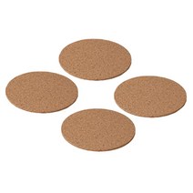 이케아 AVSKILD 아브스킬드 컵받침 코르크10cm 4개입, 4개