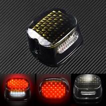 할리 다이나 팻 보이 FLSTF 야간 열차 FXSTB SOFTAIL SPORTSTER ROAD KING 일렉트라 글라이드로드 글라이드 용 LED 브레이크 테일 라이트, Brake Tail Light C