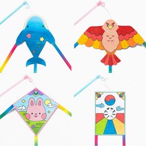 겨울 연만들기 막대기미니연 연날리기키트 미술재료 겨울놀이, 가오리연 UDPOM0121