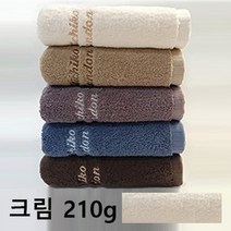 미치코런던 킹덤 호텔수건 210g 42cm x 84cm 국산 선경타올 코마사, 크림