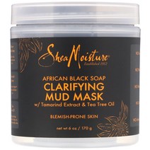 SheaMoisture 정화 효과 머드 뷰티 마스크 아프리카 블랙 비누 170g6oz