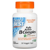 Doctor s Best Quatrefolic 함유 완전 활성 B 복합체 베지 캡슐 30정, 30 개