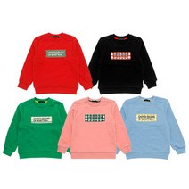 베네통키즈 윈터 볼륨 맨투맨 QAMT10261 BKBLGNPKRD 아동 남아 여아 긴팔 티셔츠 천호 딜