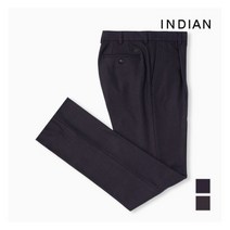 인디안 INDIAN 남성 잔프린트 져지 본딩 팬츠_MITDLUWA111_K9T3