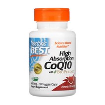 닥터스베스트 CoQ10 코엔자임큐텐 400mg 60정 코큐텐 바이오페린