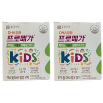 [종근당건강] 프로메가 짜먹는 식물성오메가3 키즈 2박스(60포), 30포, 3세트
