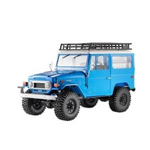 1/10 전기 크롤러 RC 자동차 레디 고 세트 FJ40 4WD 고성능 4x4 RS 2.4GHz 트럭, 파란